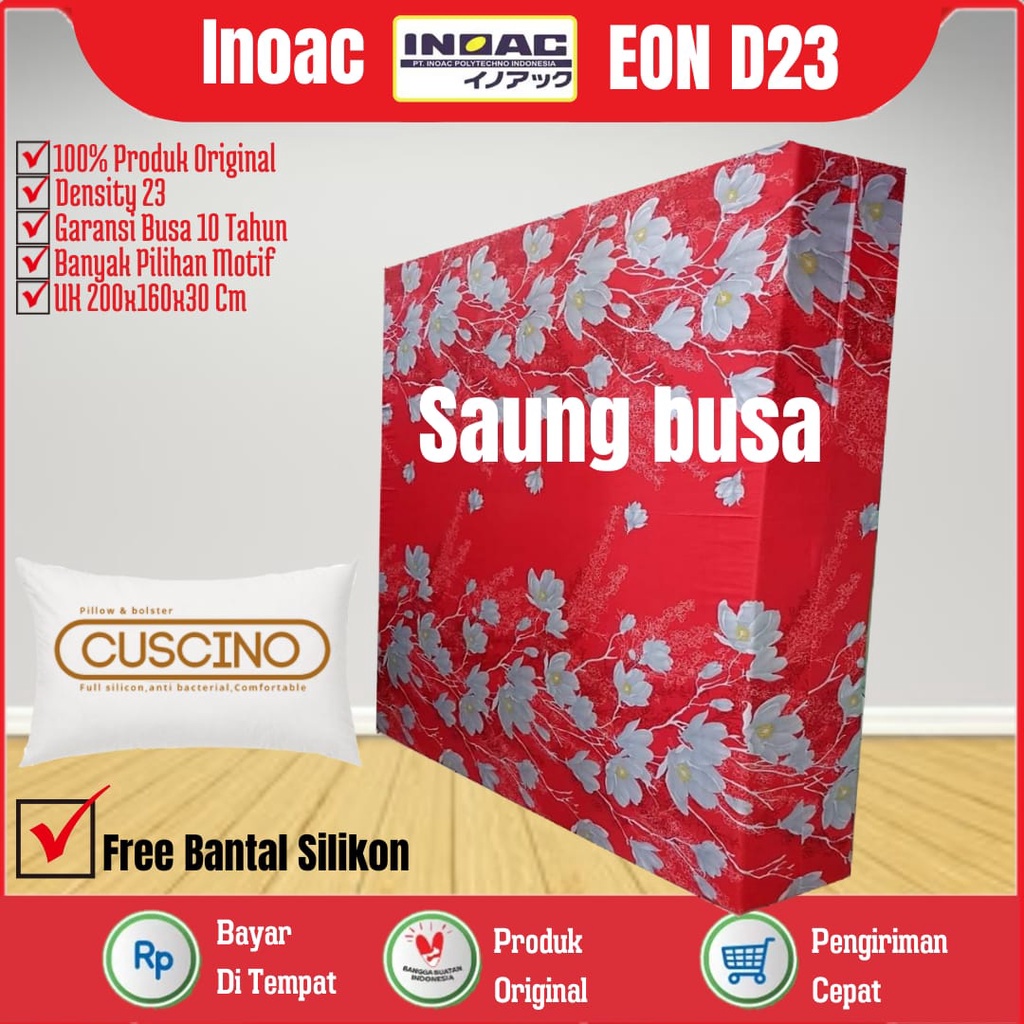 Kasur Busa Inoac Murah No 2 Tebal 30cm EON LG D23 uk 200x160x30 Cm Garansi 10 Tahun Original