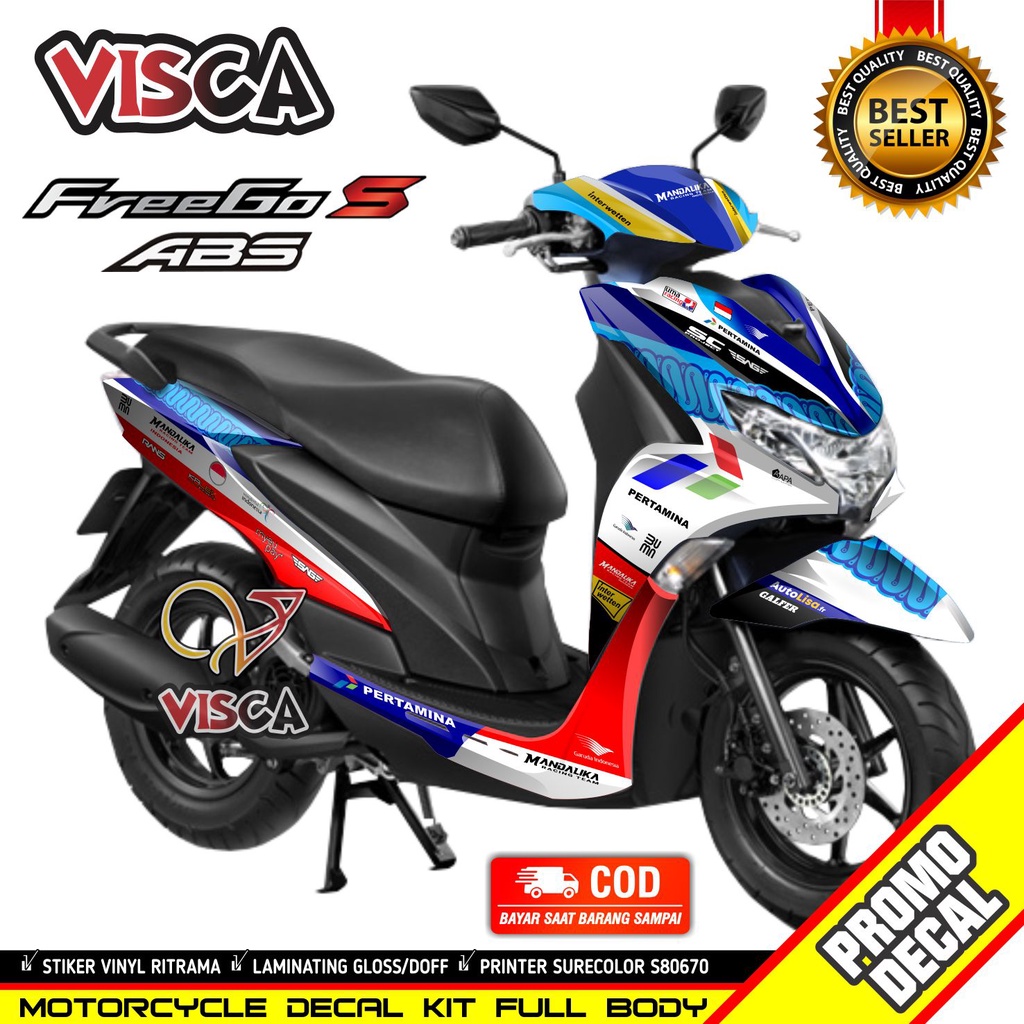 Decal Freego Bull Body Striping Yamaha Freego Stiker Motor Freego Full Body Decal Freego Striping Fr