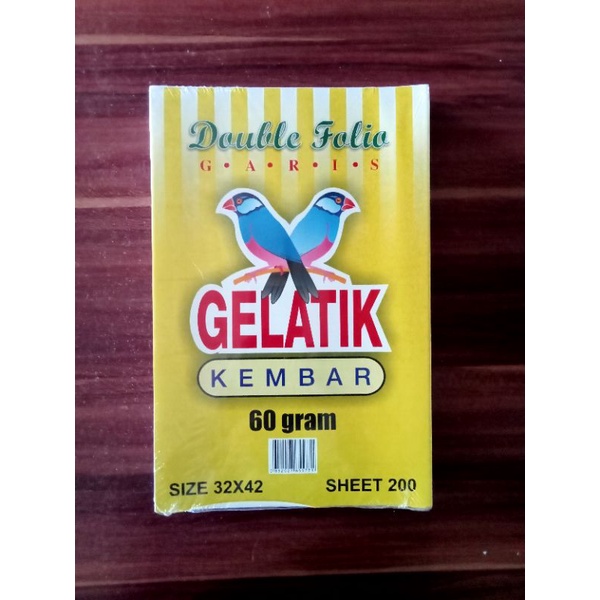 

Kertas Folio Garis Gelatik Kembar 60gsm 200
