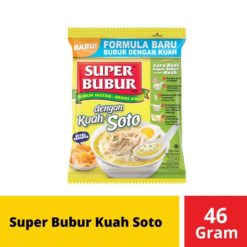 Super bubur kuah soto 46 gram