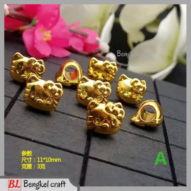 Grosir Charm Liontin xuping bahan gelang emas hongkong 24k