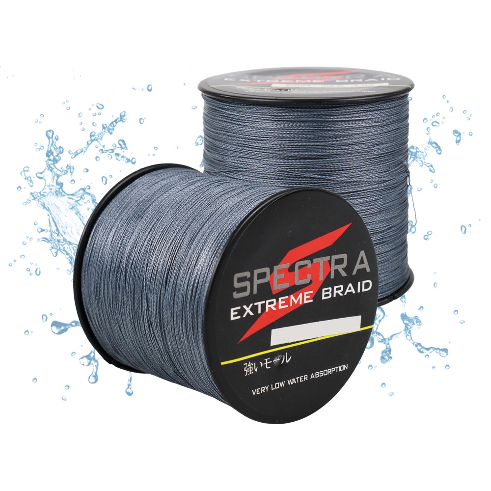 Spectra Senar Benang Tali Pancing Extreme Braid Line 0.4 | 1.2 | 2.5 | 3.0 | 5.0  500 Meter - Gray