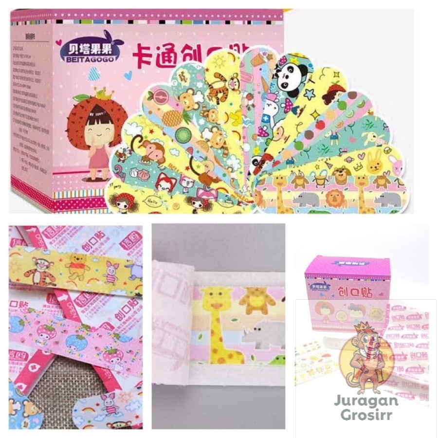 JG - Plester luka anak anak / Pembalut luka anak lucu / Plester Anti Air / BANDAGE / HANSAPLAST