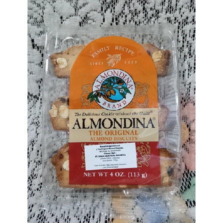 

Almondina Cookies The Original 113gr - Biskuit Panggang Import - BintangGrosir