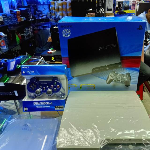 PS3 SLIM CFW/HEN TERBARU HDD 500gb free 40game KELENGKAPAN UNIT BARU FULLSET GARANSI FUULL