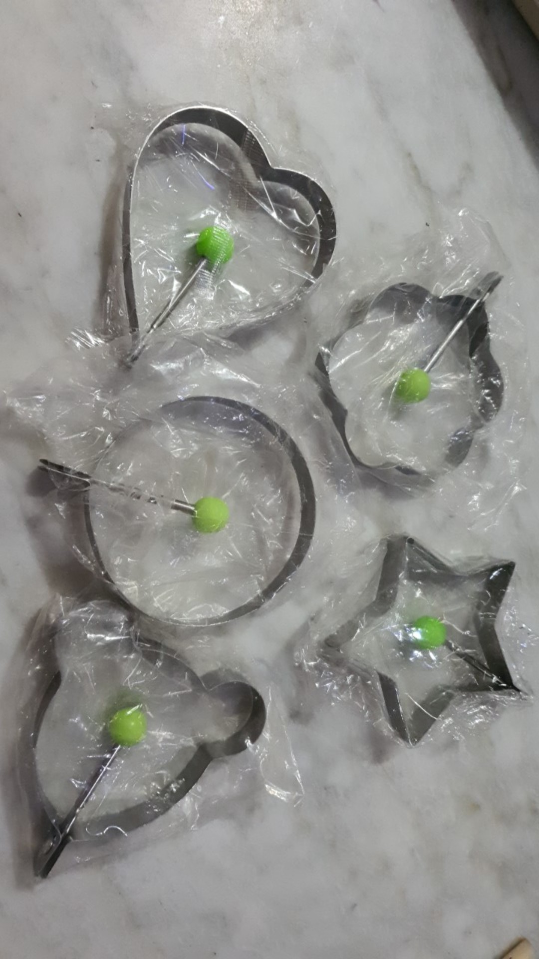 Cetakan Telur Telor Pancake Puding Kue Murah Alat Masak Dapur Bentuk Hati Bintang Bunga Bulat Mickey