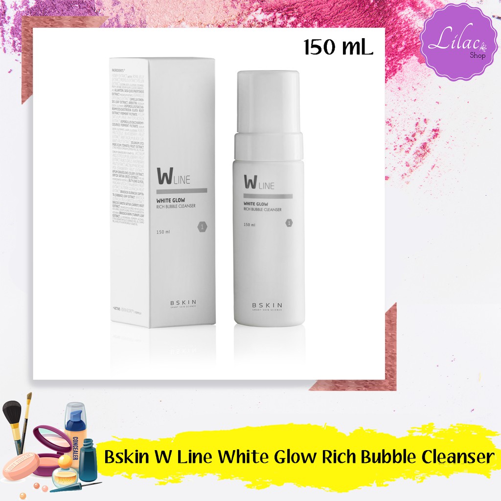 BSKIN W LINE WHITE GLOW RICH BUBBLE CLEANSER