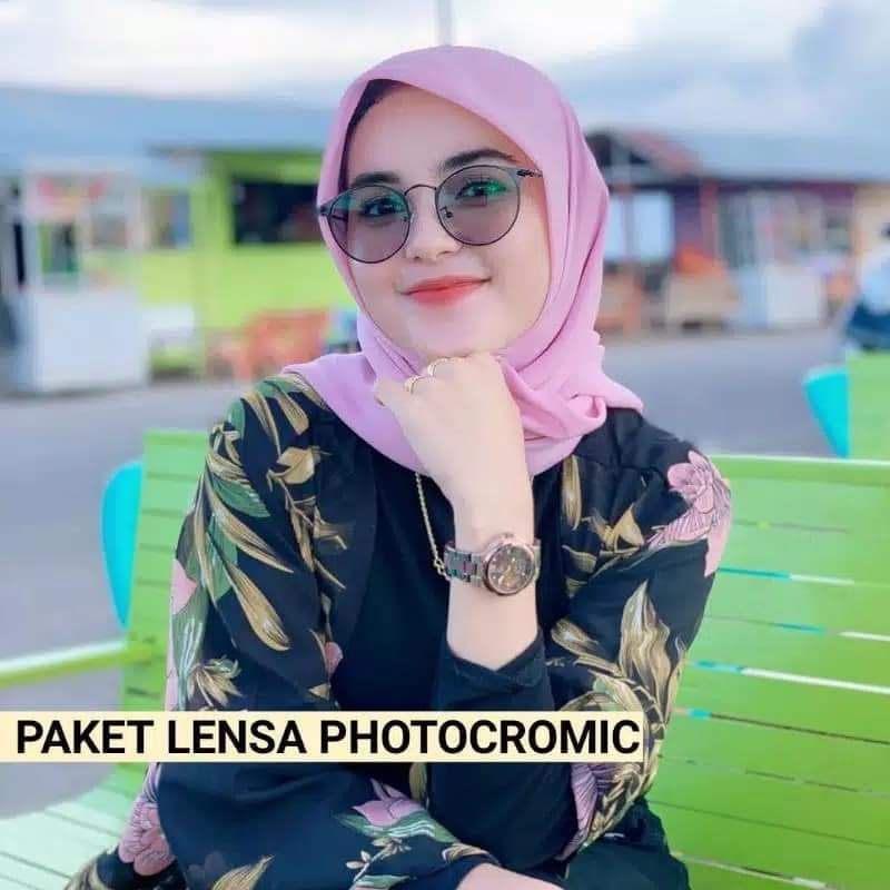 kacamata photocromic + radiasi, kacamata hitam, kacamata bening berubah hitam