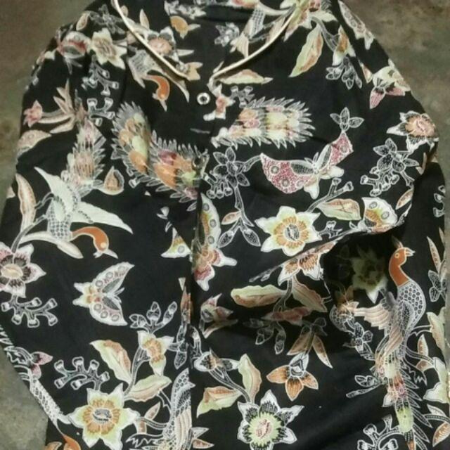 Batik Wanita Asj Sa Hrb026 Kenongo Kemeja Tosca Pendek