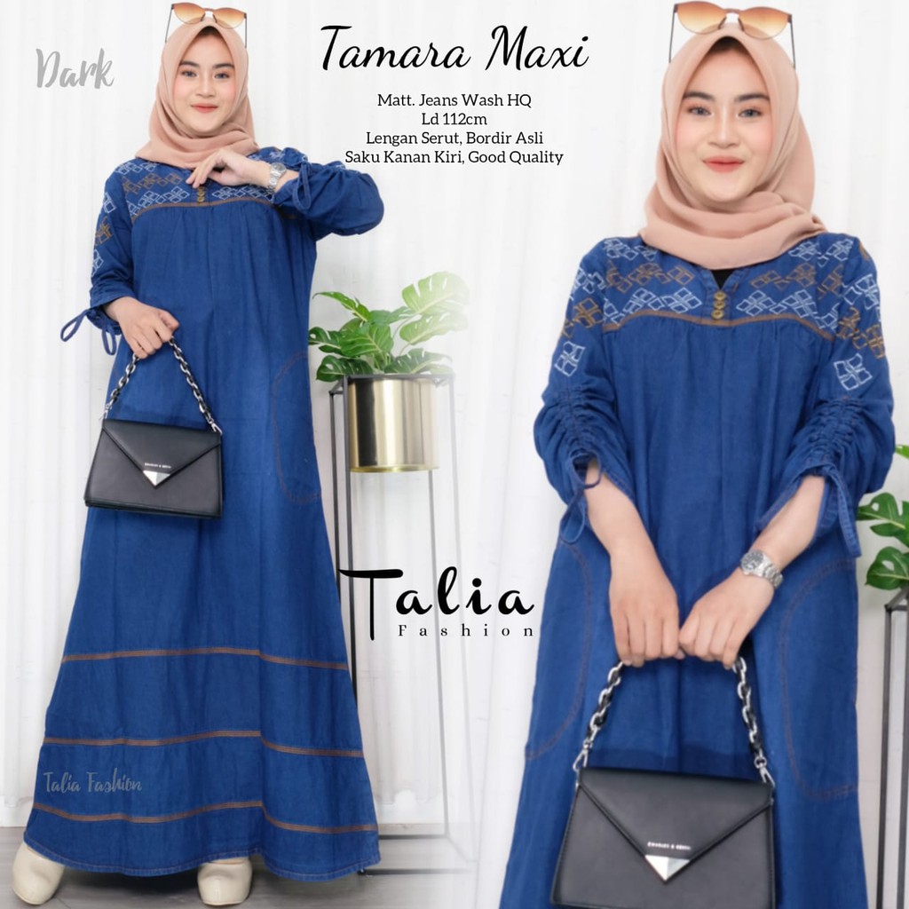 TAMARA MAXI JEANS GAMIS BORDIR MAXY KEKINIAN GBM