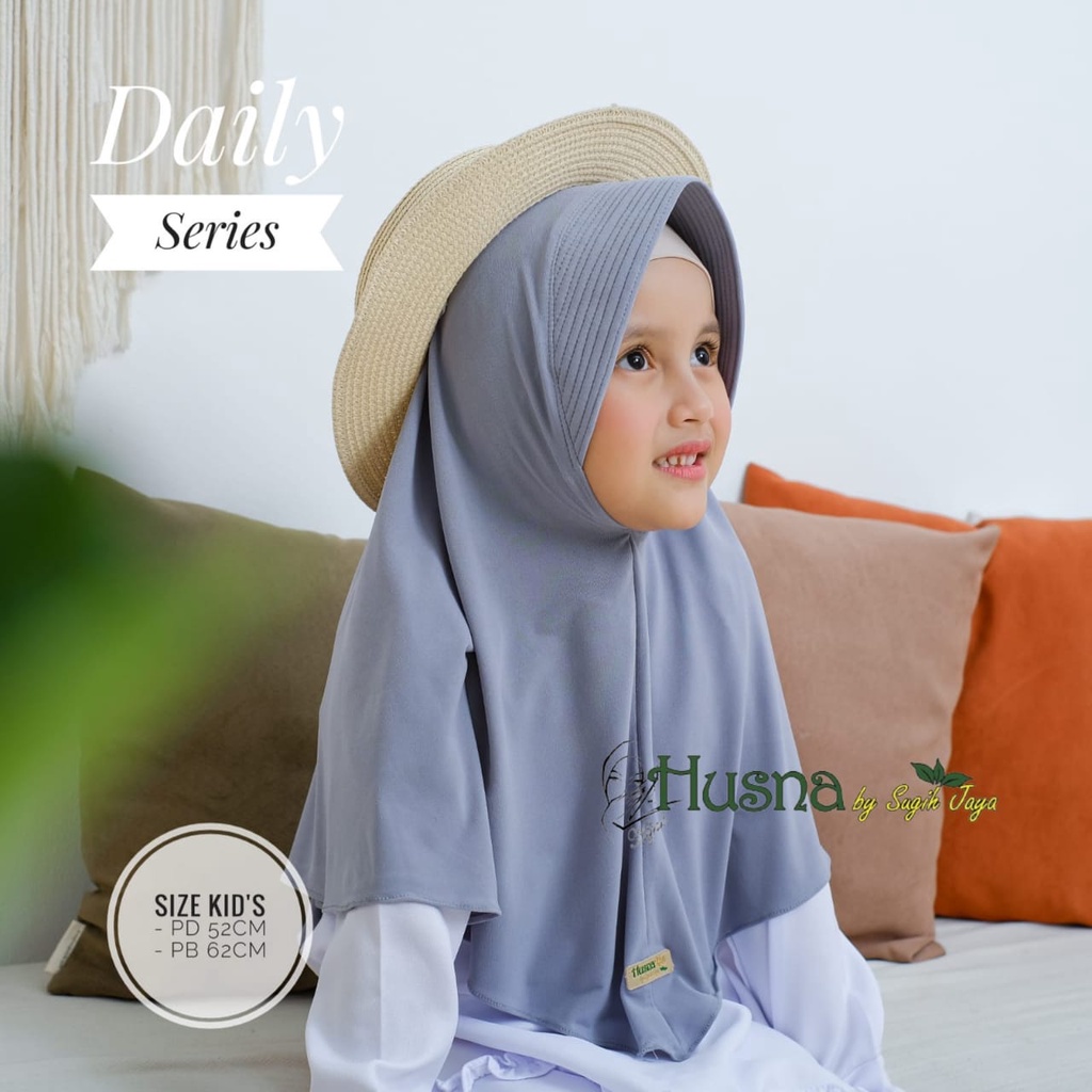 Husna Hijab Instant Daily Series Anak Jersey Premium