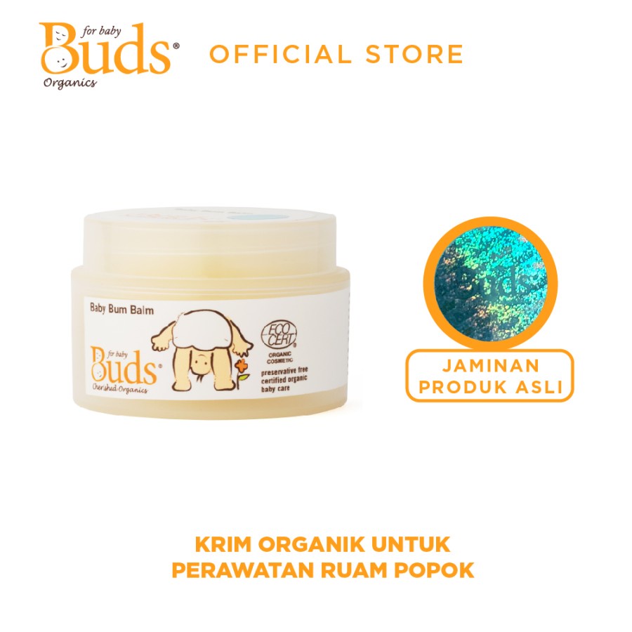 Buds Organics Baby Bum Balm Lotion Ruam Popok Pantat Bayi Anak