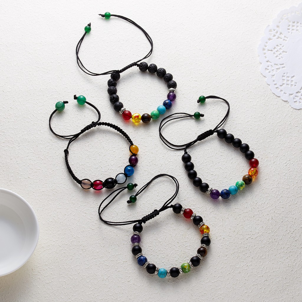 Gelang Manik-Manik Batu Alam Untuk Terapi Yoga