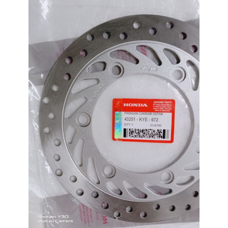 Piringan cakram depan Megapro new/ Neotech/ Verza KEH-KYE ori