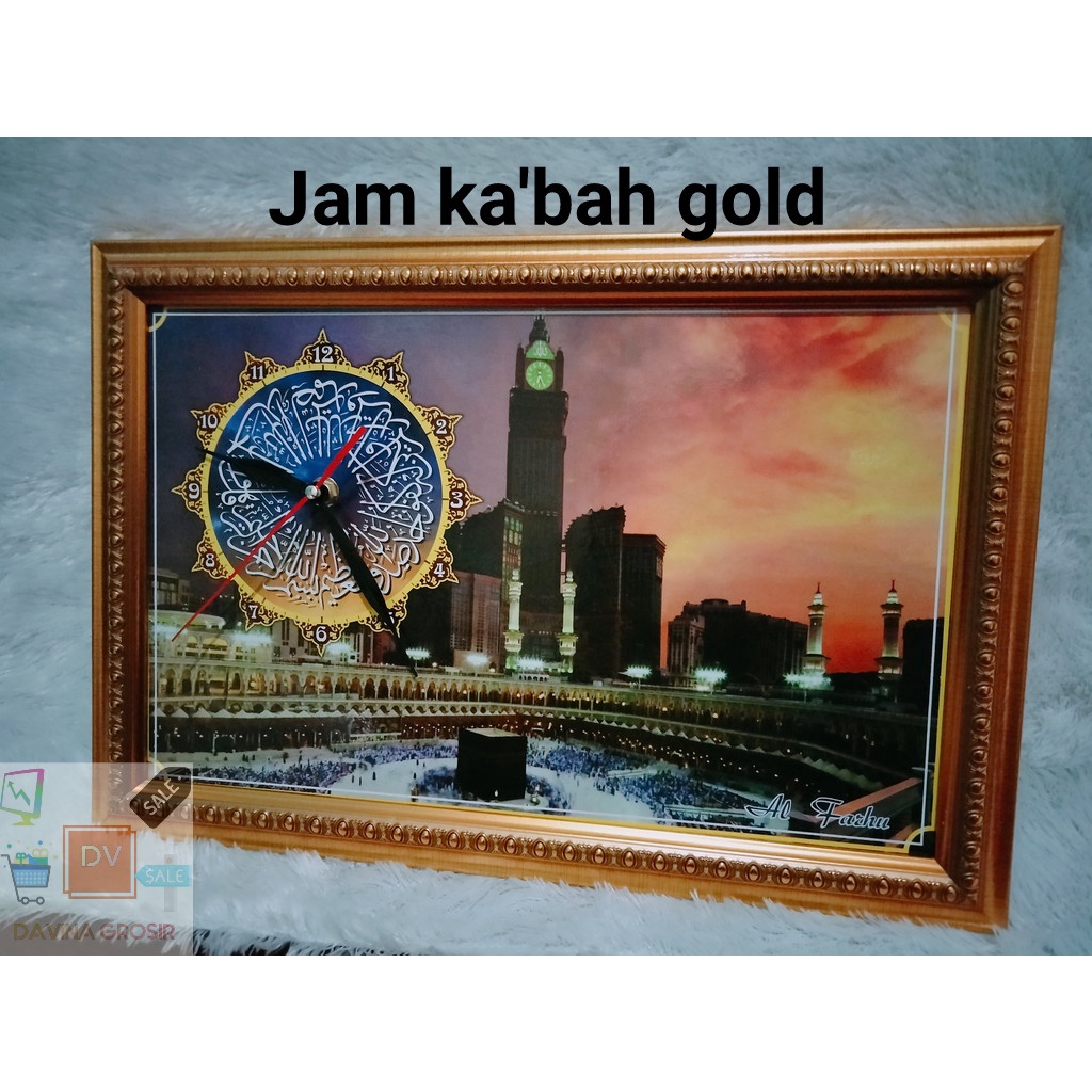 JAM DINDING KALIGRAFI MASJID/JAM DINDING UNIK/JAM DINDING TEMBOK/JAM HIASAN-2