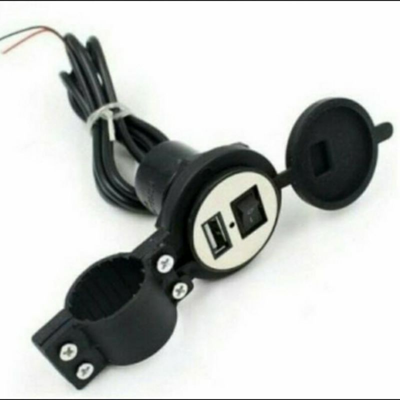 Charger Waterproof hp di aki motor charger USB motor