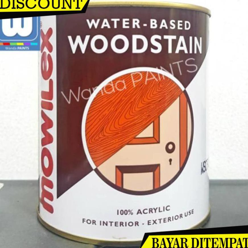 (BAYAR DITEMPAT) MOWILEX WOODSTAIN WATERBASED 1 KG B0452