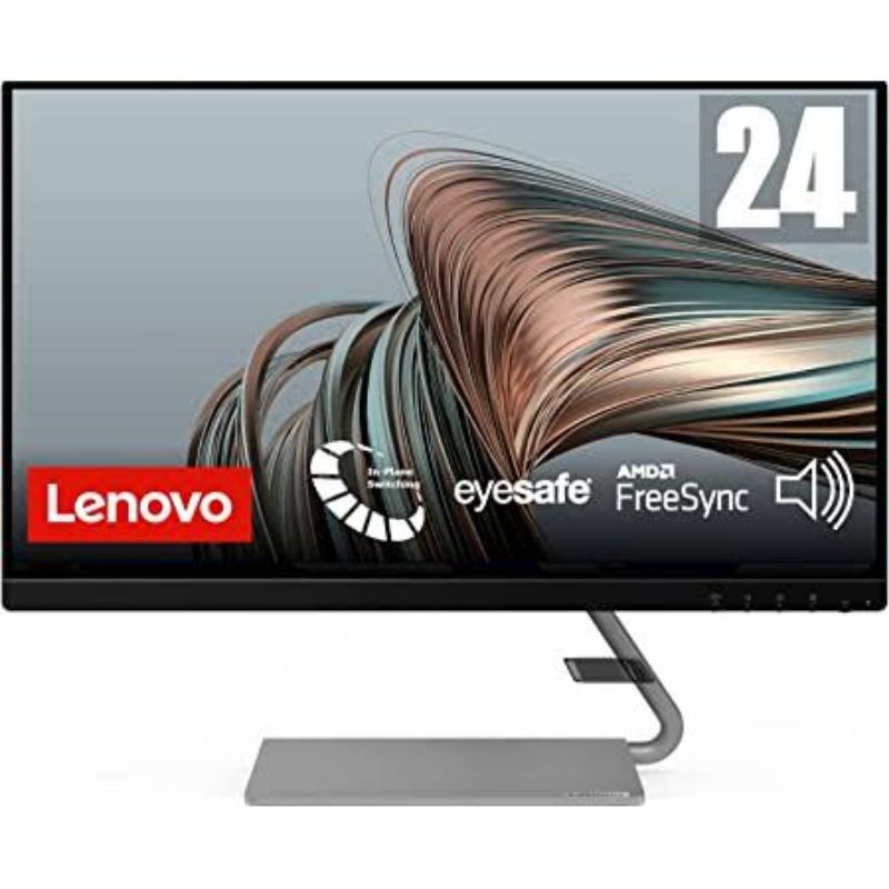 Monitor LED Lenovo Q24i 1L IPS 75hz slim built in speaker fhd hdmi vga | Q24i-1L