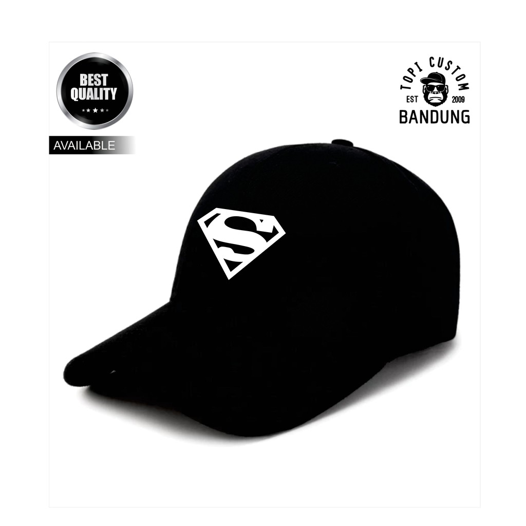 Topi Baseball  SUPERMAN Pria Wanita Topi Jaring Jala SUPERMAN Baseball Cap Bisa Tulis Nama Bisa COD Gratis Masker Original High Premium Quality