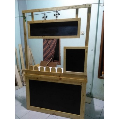 Stand Booth Portable lipat bongkar pasang Meja gerobak Booth Stand Jualan makanan minuman