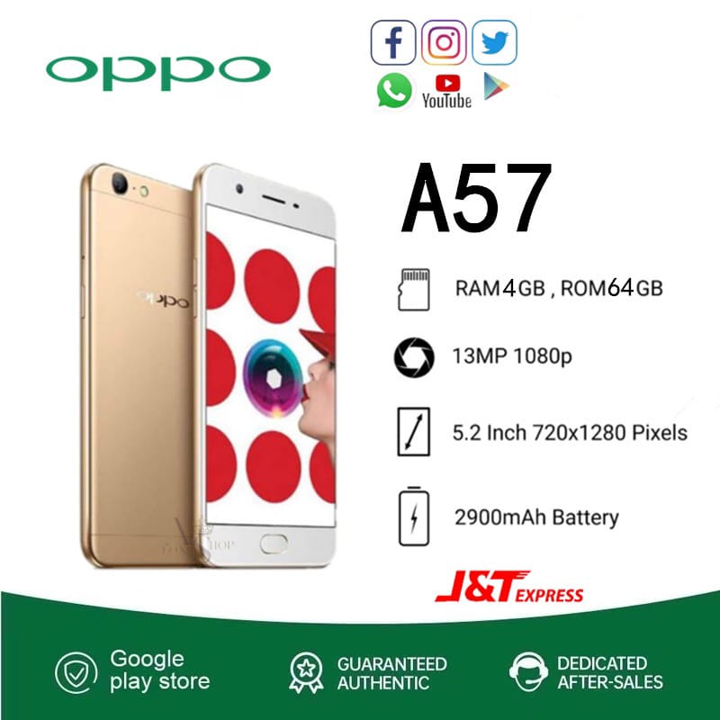 hp oppo A57 smartphone 4+64GB baru termurah handphone termurah