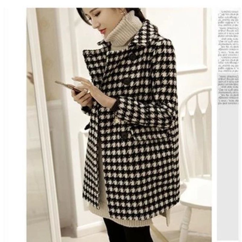 COAT RUELLA JAKET WOOL  PREMIUM WANITA MUSIM DINGIN KOREA TURKI