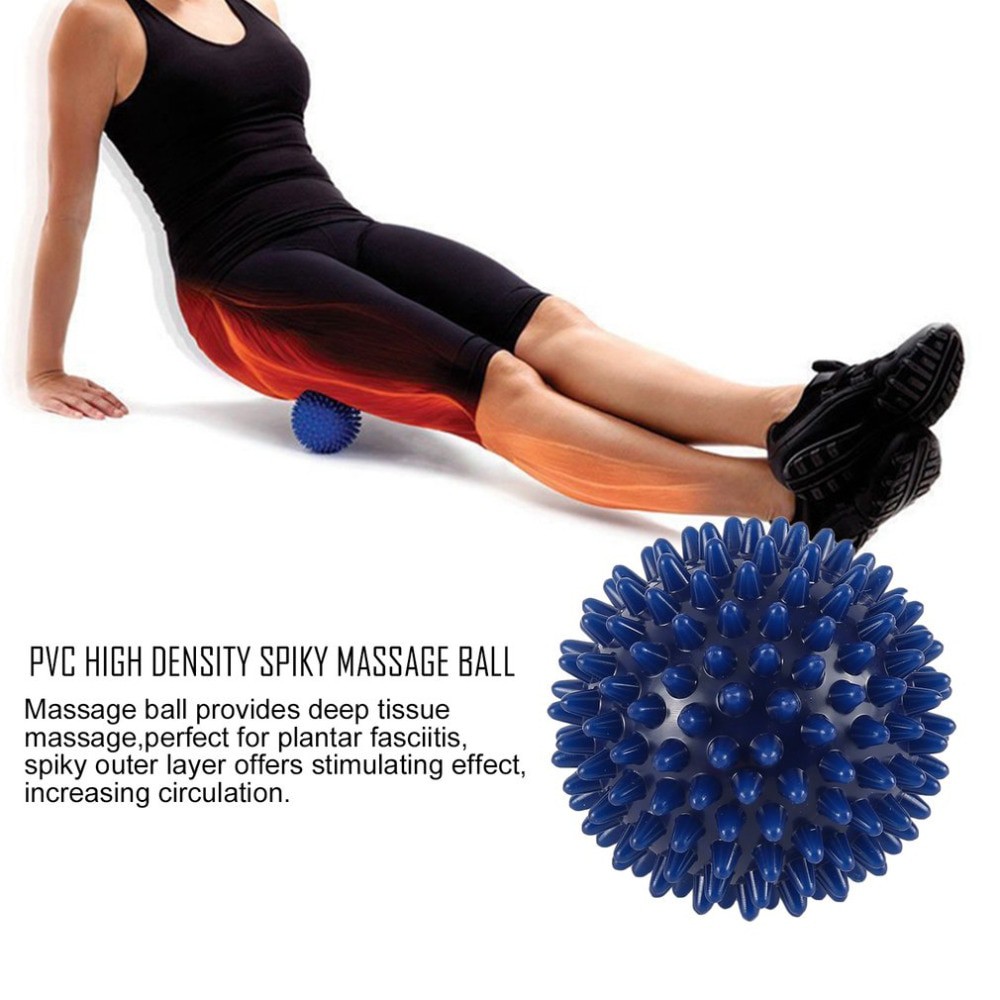 Bola Pijat PVC Spiky Massage Ball Sport FItness 7.5cm - HA00681 - Blue