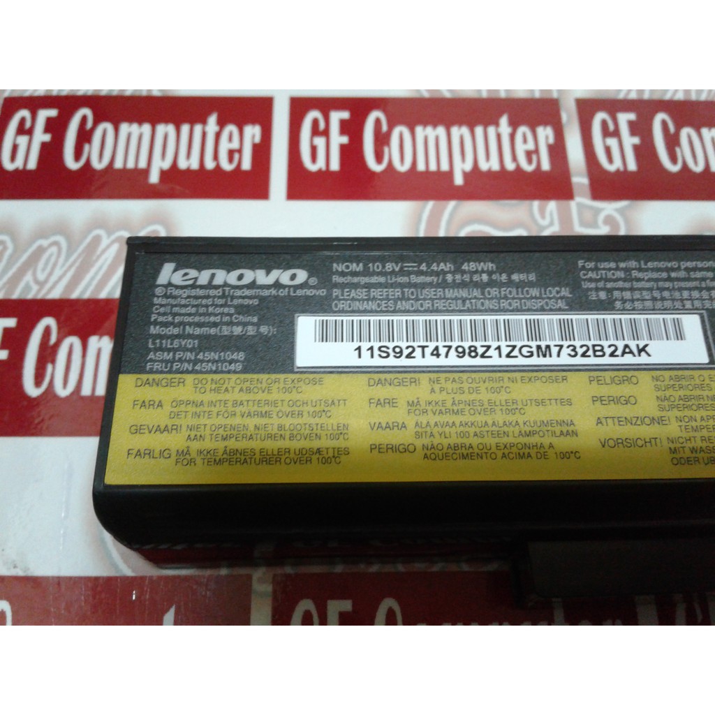 Baterai Original Laptop LENOVO B480 B490 B580 G480 G510 G580 N580 P580 V480 V580 Series