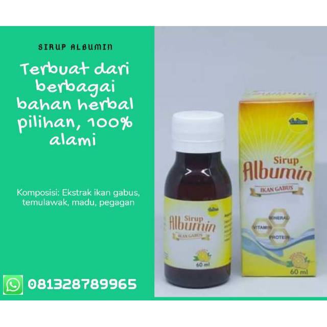 

Sirup albumin|ekstrak ikan gabus