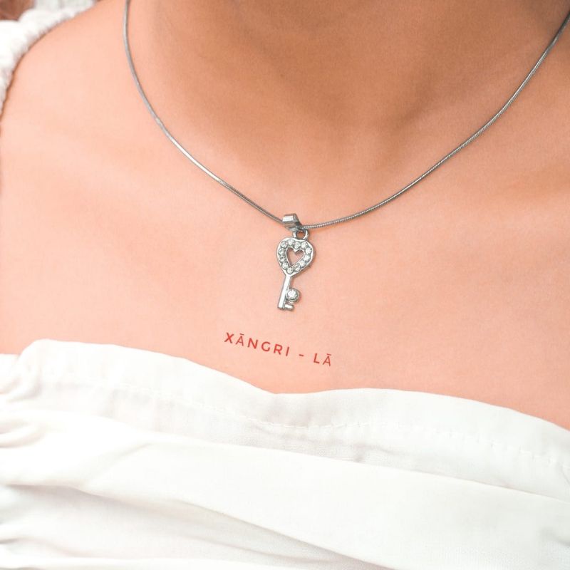 Kalung Liontin Kunci Wanita / Kalung Wanita Model Liontin Kunci Silver Anti Karat Kuqt dan Anti Gatal