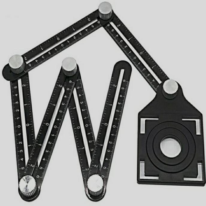 

pengaris 6 sudut pelubang keramik/ pengaris template