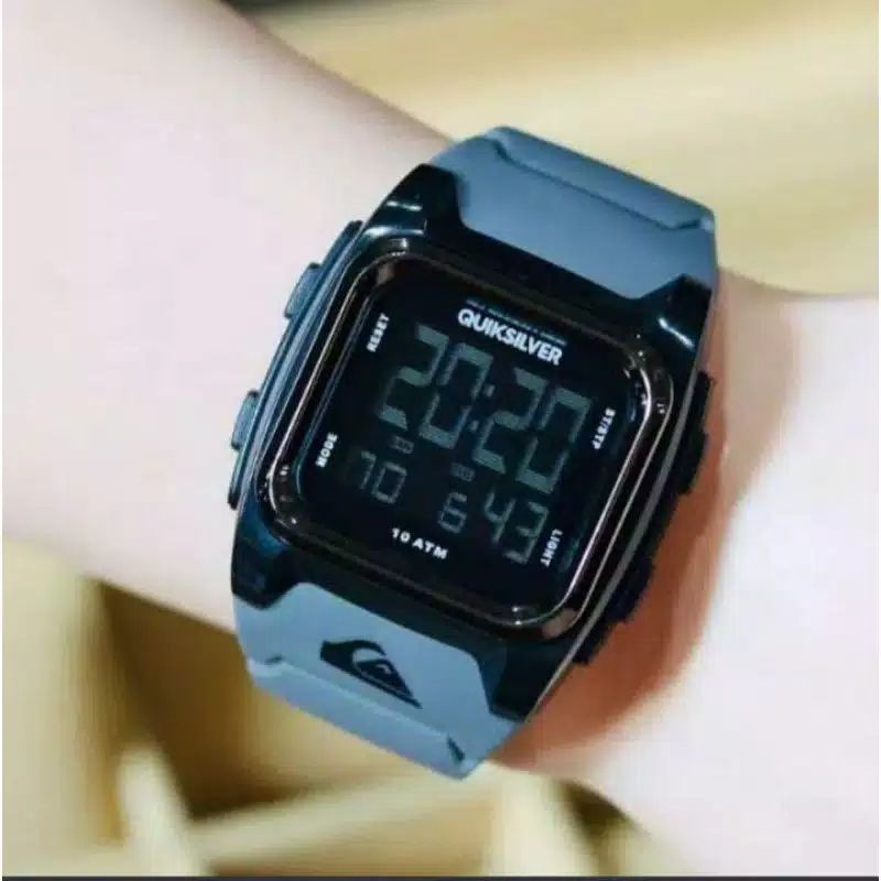 Jam Tangan Pria Quiksilver 0545 Sport Digital Tanggal Aktif - Free Box Batre Cadangan Original