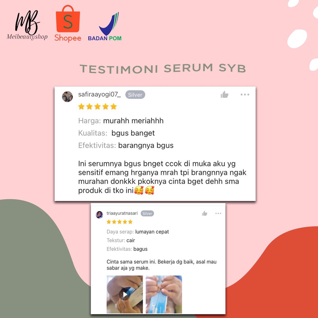 SYB Forte Serum Vitamin C / Aloe Vera / Collagen / Red Jelly / Gold / Acne