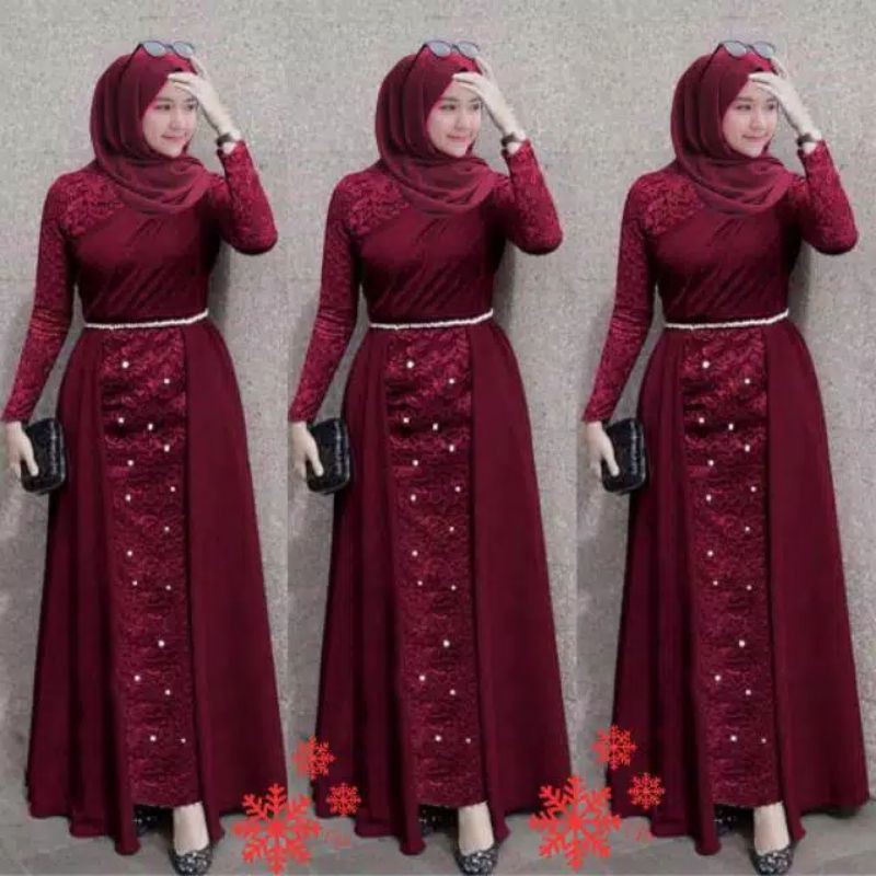 XOS - MAXI LAKSHANA / MAXI DRESS LOVISA / MAXI HIJAB / MX GAMIS / FASHION MUSLIM / BISA COD✅