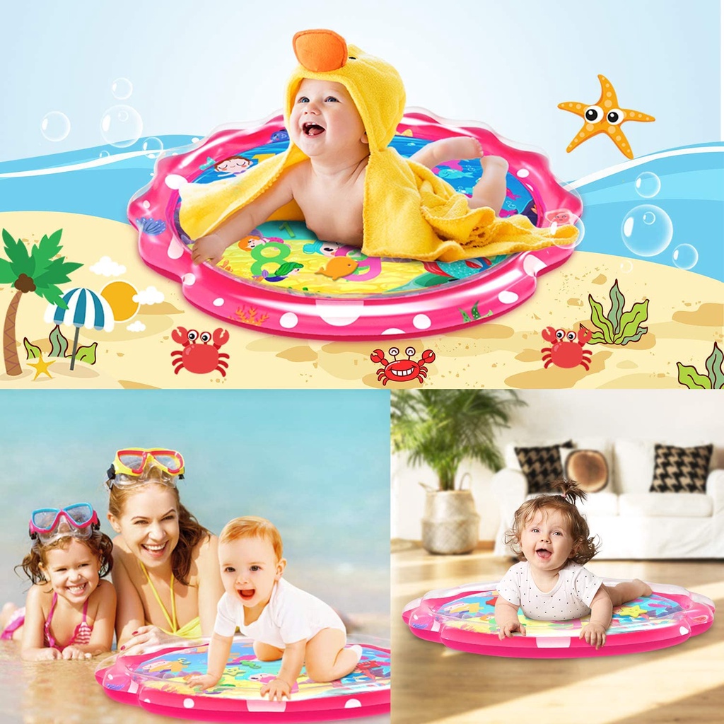 BABYGENIC MALL Mainan Bayi Tiup Efek Menenangkan, Pola Warna dan Bahan Ramah Lingkungan latu pink 76.5*62cm