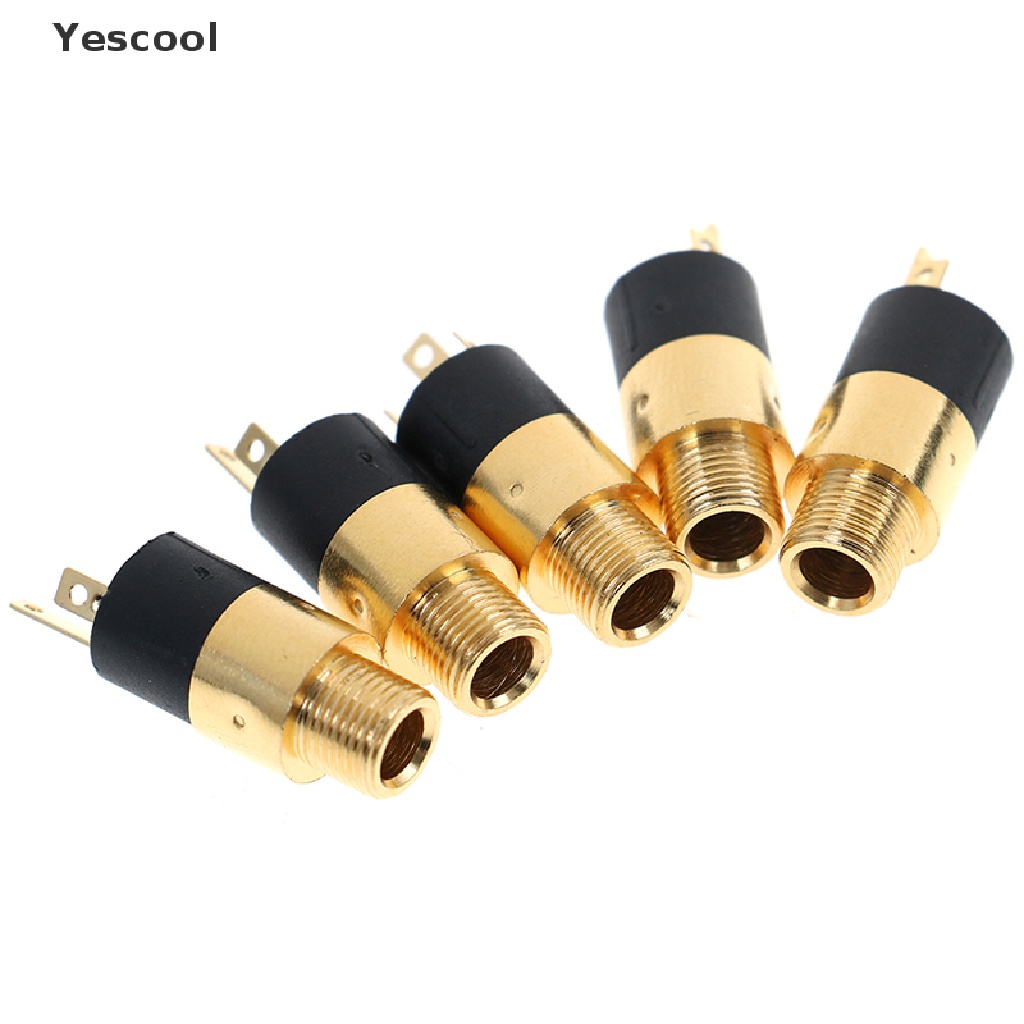 Yescool 5Pcs Gold PJ392 3.5mm Stereo Female Audio Headphone Connector Jack Socket Plug .