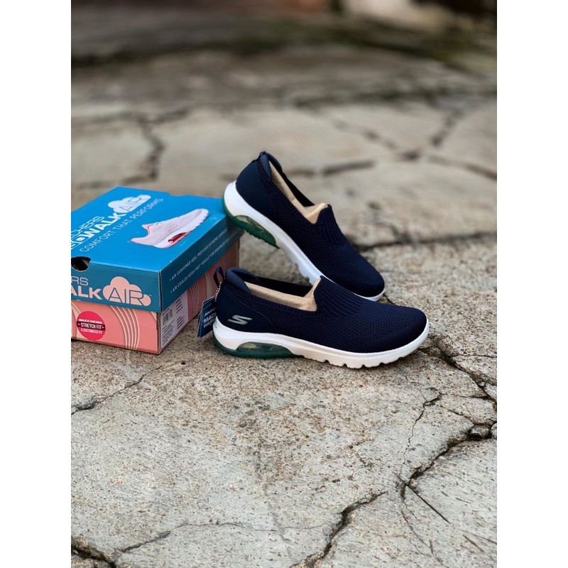 Sepatu SKECHERS GO WALK AIR 16099  NAVY/AQUA (WOMEN)
