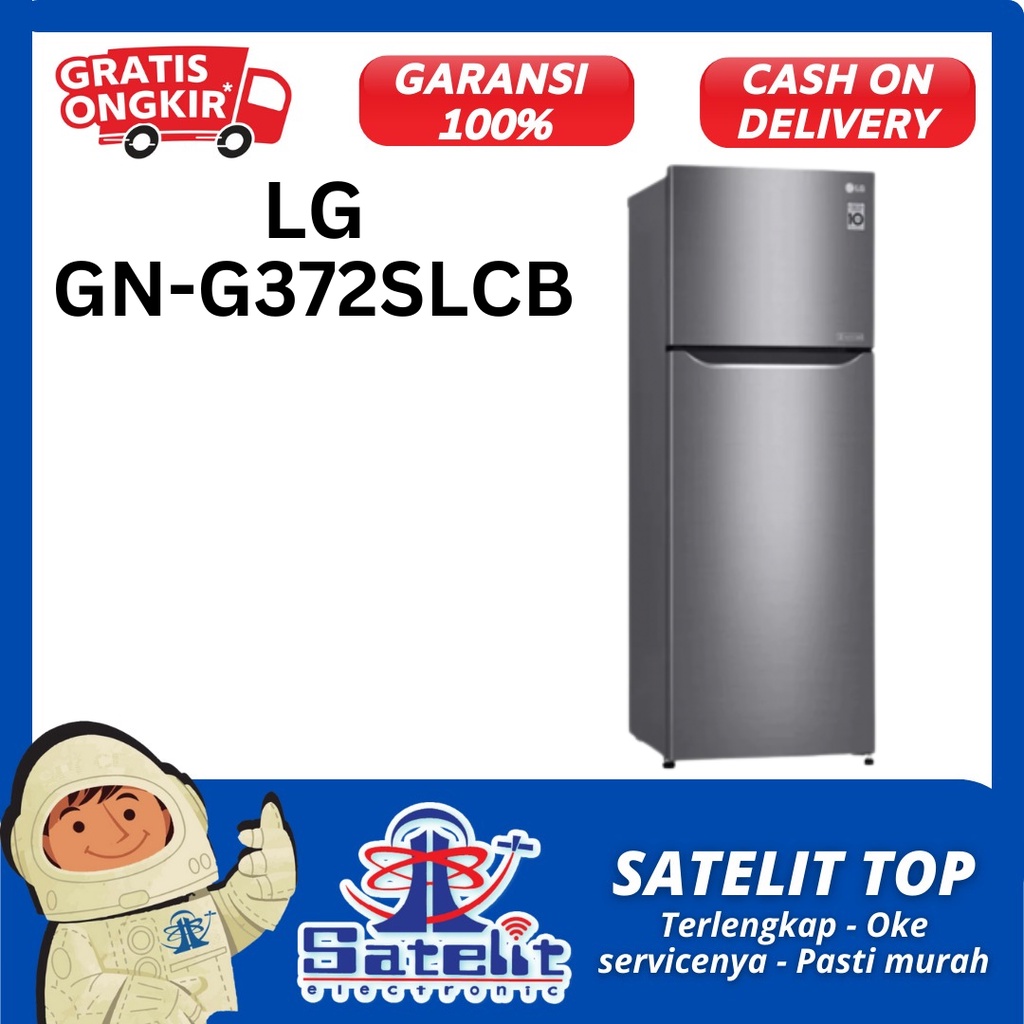 KULKAS 2 PINTU LG GN-G372SLCB