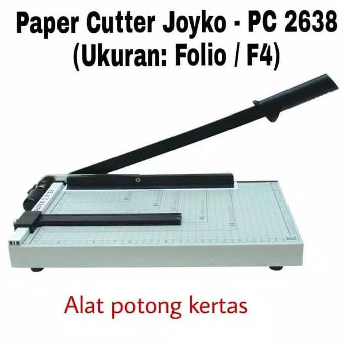 

GROSIR OPEN PEMOTONG KERTAS / PAPER CUTTER JOYKO FOLIO 26CM x 38CM TERMURAH