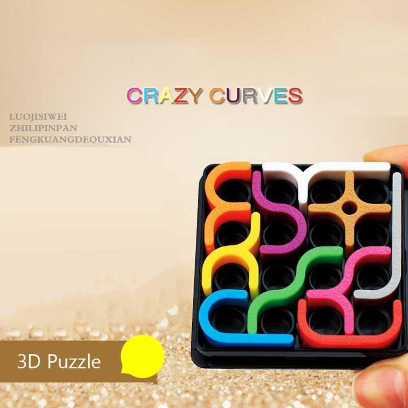 ZCUBE Mainan Puzzle Anak Creative 3D Intelligence Crazy Curve - PC3D