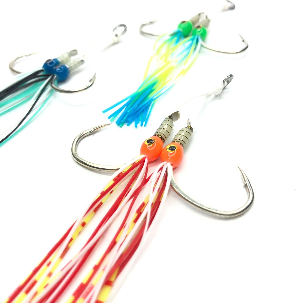 Assist Double Hook GID + Skrit UV 1/0 - 2/0 - 3/0 The Angler Series