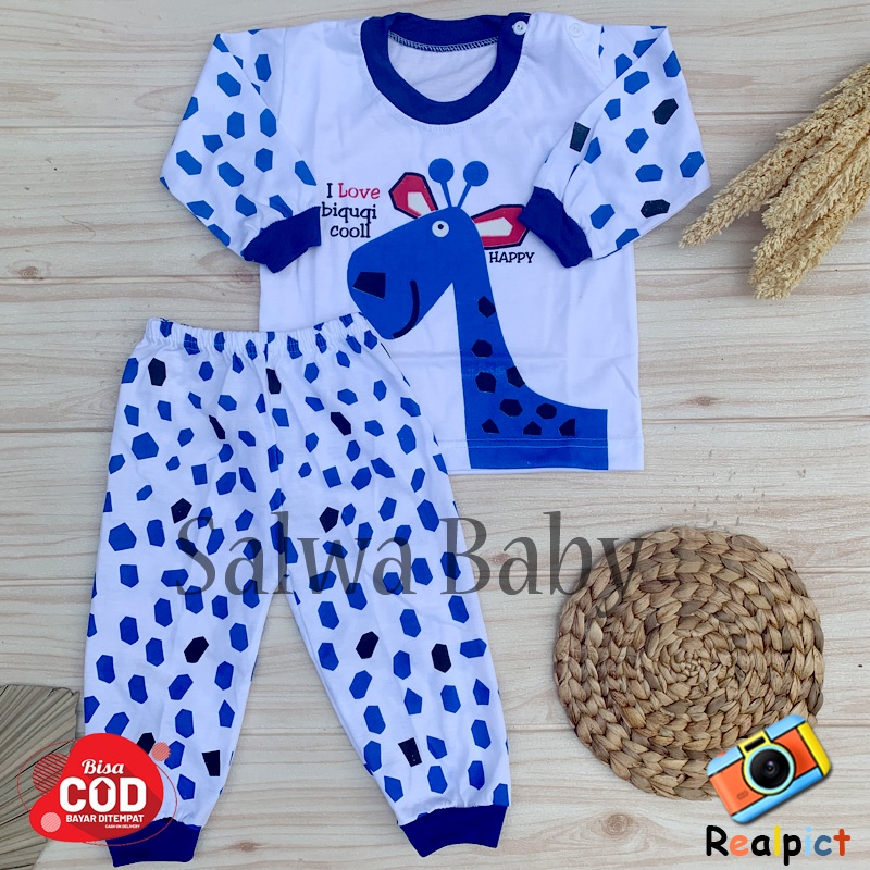 Piyama Bayi Baju Bayi Setelan Kaos Oblong Anak Usia 0-12 Bulan Almeera Baby and Kids