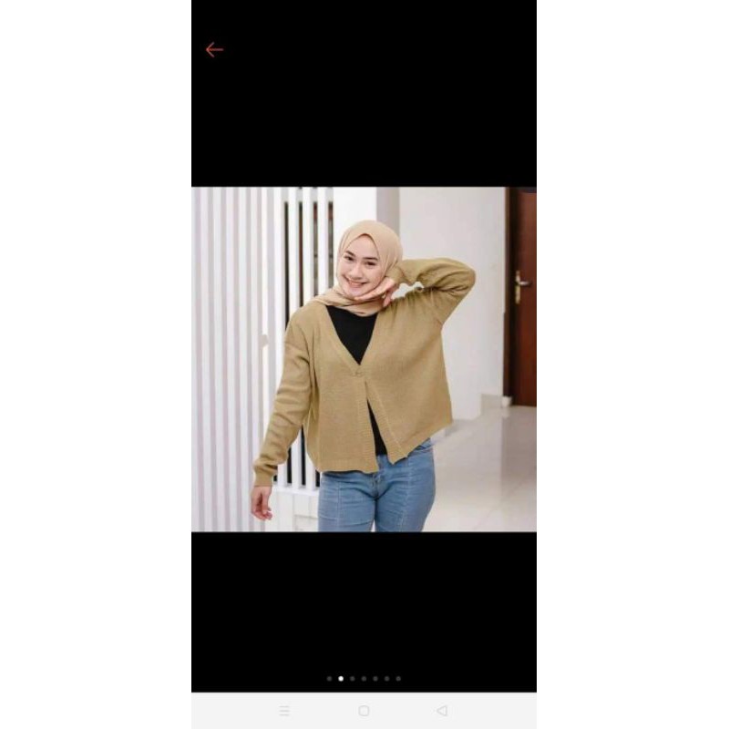 Luna Kanit Cardi Crop