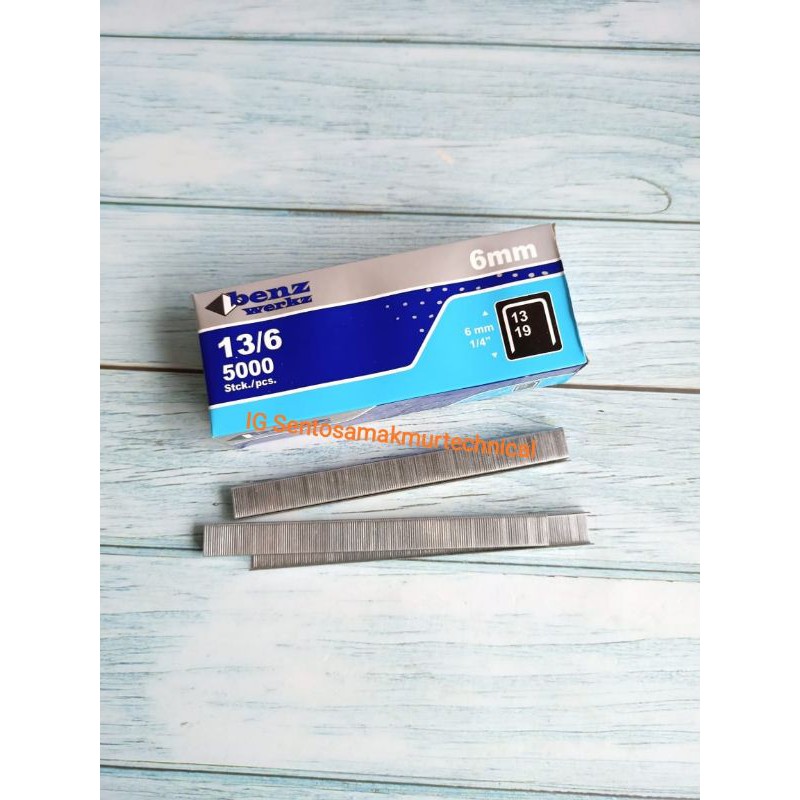 BENZ / RAPIDE 6 MM Isi Refill Anak Hekter Staples Stepler Paku Tembak 6mm R23 R 23 13/6