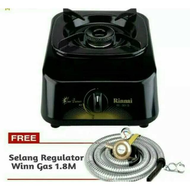 kompor rinnai dan selang regulator winn gas