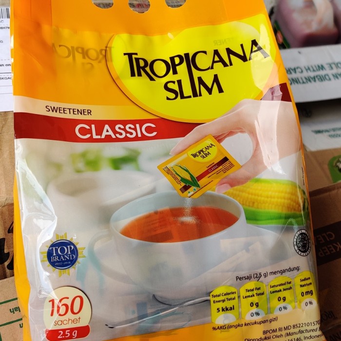 

Siap Kirim Tropicana Slim Classic 160 Sweetener Sachet 2.5Gr Murah Ready