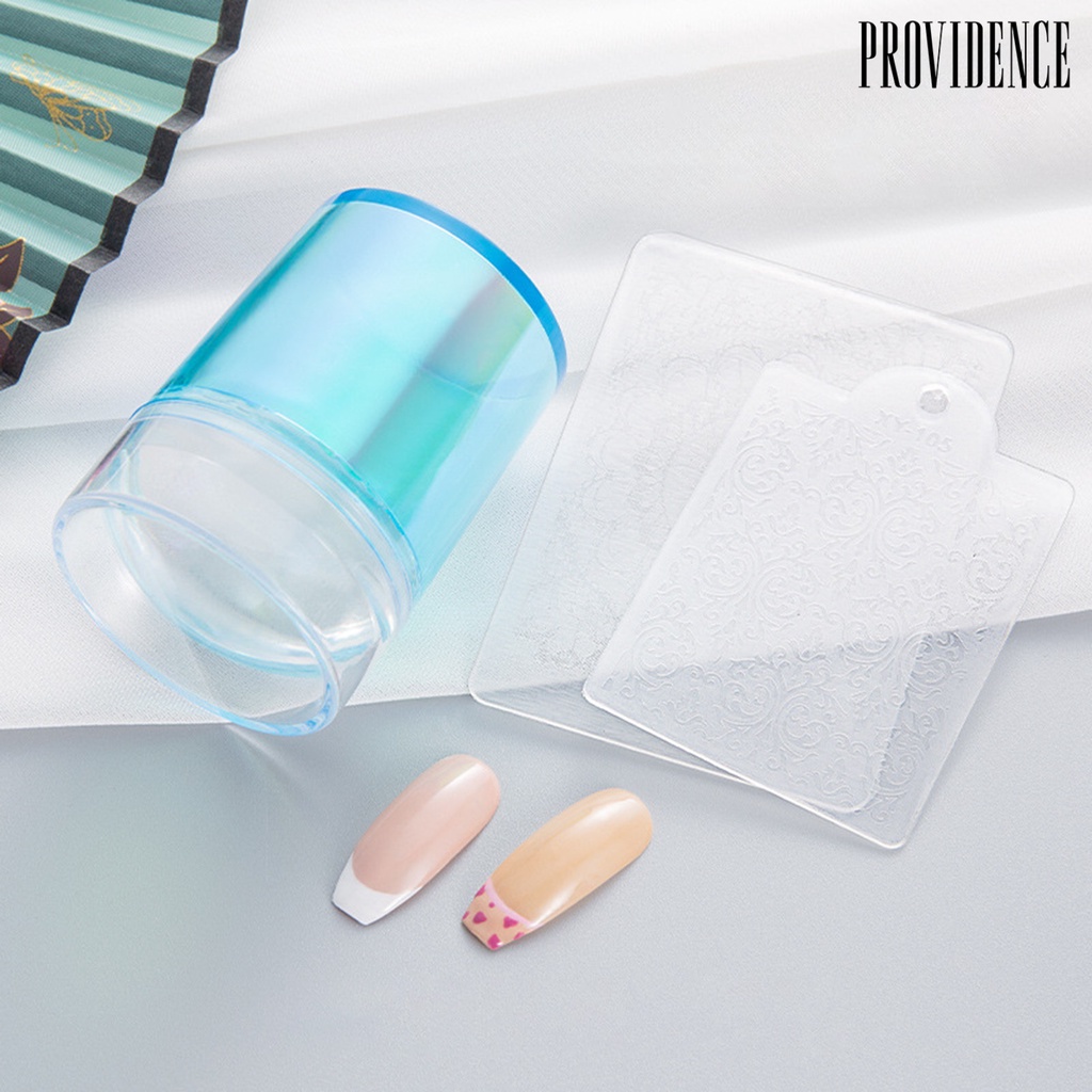 Providence 1 Set Stempel Nail Art Tekstur Lembut Elastis Untuk Wanita