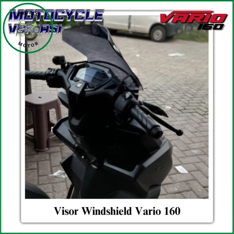 Visor Vario 160 Windshield Vario 160 Visor Penadah Angin Vario 160 PNP (COD)