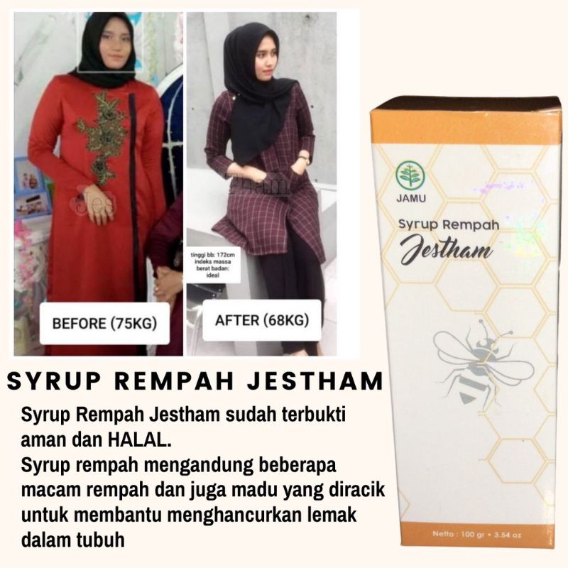 Syrup Jestam penghancur lemak dosis super strong
