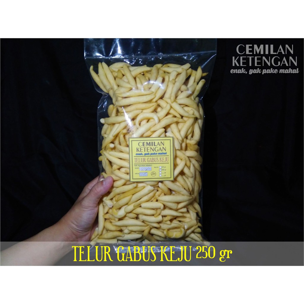 

TELOR/TELUR GABUS KEJU 250 GR/CEMILAN KETENGAN/KRIPIK/KERIPIK/STIK/STICK